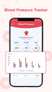 اسکرین شات برنامه Blood Pressure App: Bp Log 1