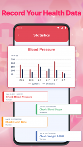 اسکرین شات 4 برنامه Blood Pressure App: Bp Log