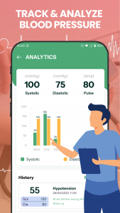 اسکرین شات برنامه Blood Pressure Tracker: Bp Log 3