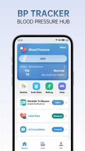 اسکرین شات برنامه BP Tracker: Blood Pressure Hub 1