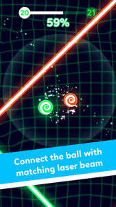 اسکرین شات بازی Balls VS Lasers: A Reflex Game 2