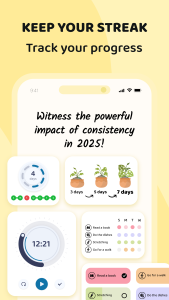 اسکرین شات 4 برنامه Rabit: Habit Tracker & Planner