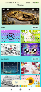 اسکرین شات برنامه Running Keyboard:Typing Themes 1