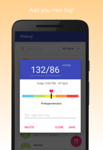 اسکرین شات 4 برنامه Blood Pressure Diary