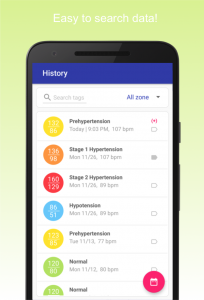 اسکرین شات 5 برنامه Blood Pressure Diary