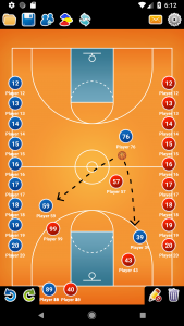 اسکرین شات برنامه Coach Tactic Board: Basketball 4