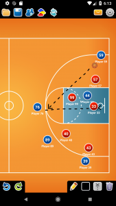 اسکرین شات برنامه Coach Tactic Board: Basketball 3