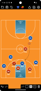 اسکرین شات برنامه Coach Tactic Board: Basketball 1