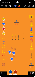 اسکرین شات برنامه Coach Tactic Board: Basketball 2