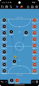 اسکرین شات برنامه Coach Tactic Board: Futsal 4