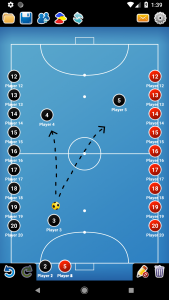 اسکرین شات برنامه Coach Tactic Board: Futsal 4