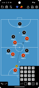 اسکرین شات برنامه Coach Tactic Board: Futsal 1