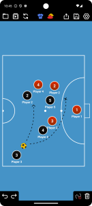 اسکرین شات برنامه Coach Tactic Board: Futsal 3