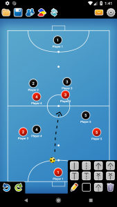 اسکرین شات برنامه Coach Tactic Board: Futsal 1