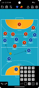 اسکرین شات برنامه Coach Tactic Board: Handball 1