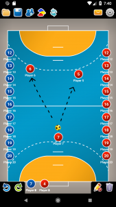 اسکرین شات برنامه Coach Tactic Board: Handball 3