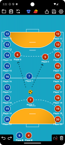 اسکرین شات برنامه Coach Tactic Board: Handball 4