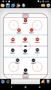 اسکرین شات برنامه Coach Tactic Board: Hockey 1