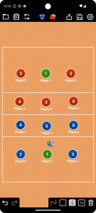 اسکرین شات برنامه Coach Tactic Board: Volley 4