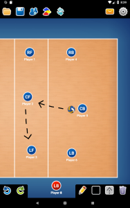اسکرین شات برنامه Coach Tactic Board: Volley 4