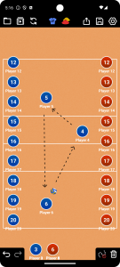 اسکرین شات برنامه Coach Tactic Board: Volley 1