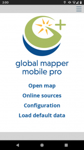 اسکرین شات برنامه Global Mapper Mobile 1