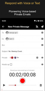 اسکرین شات برنامه EPRIVO Private Email with Voice and Controls 5