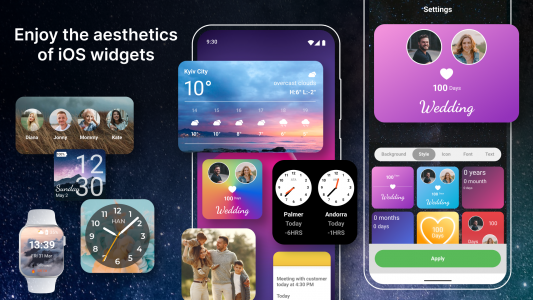 اسکرین شات برنامه Widgets iOS 15 - Color Widgets 8