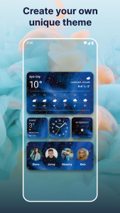 اسکرین شات برنامه Widgets OS 17 - Color Widgets 4