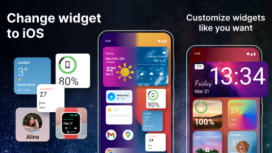 اسکرین شات برنامه Widgets iOS 15 - Color Widgets 6