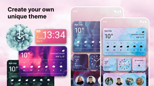 اسکرین شات برنامه Widgets OS 17 - Color Widgets 7