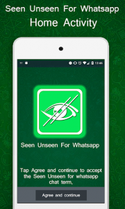 اسکرین شات برنامه Unseen blue tick No last seen for Whatsapp 1