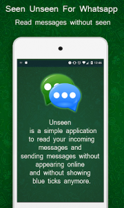 اسکرین شات برنامه Unseen blue tick No last seen for Whatsapp 4