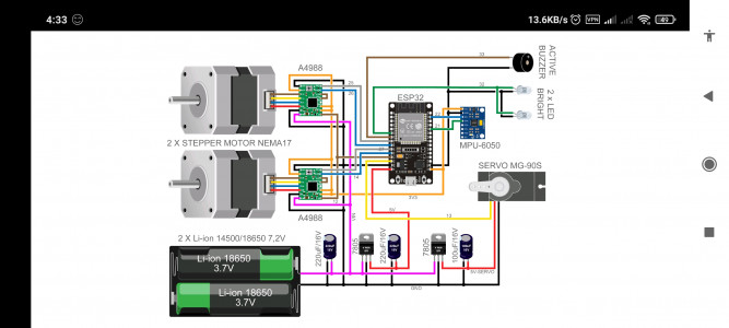 اسکرین شات برنامه ESP32 Wifi Balancing Robot 2