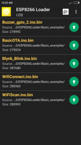 اسکرین شات برنامه ESP8266 Loader (Blynk Uploader 1