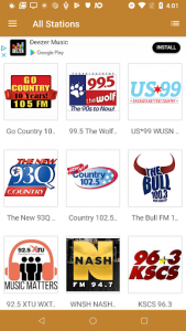 اسکرین شات برنامه Country Music RADIO & Podcasts 1