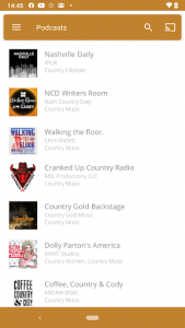 اسکرین شات برنامه Country Music RADIO & Podcasts 2