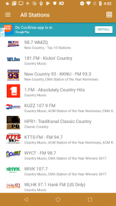 اسکرین شات برنامه Country Music RADIO & Podcasts 3