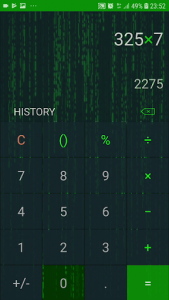 اسکرین شات برنامه Hacker Calculator 5