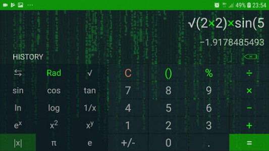 اسکرین شات برنامه Hacker Calculator 6
