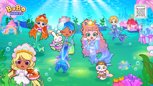 اسکرین شات 3 بازی BoBo Mermaid World: Dress Up