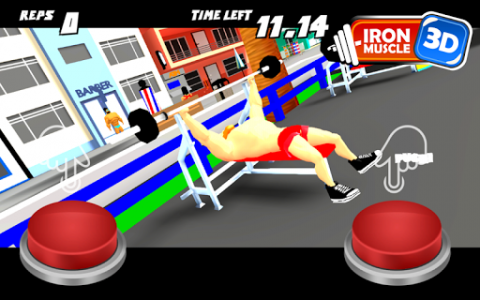 اسکرین شات بازی 3D bodybuilding fitness game - Iron Muscle 3
