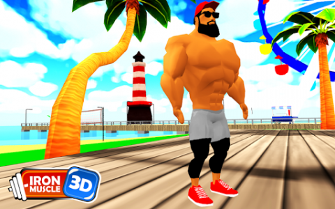 اسکرین شات بازی 3D bodybuilding fitness game - Iron Muscle 1