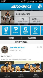 اسکرین شات برنامه BodySpace - Social Fitness App 1
