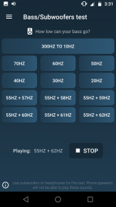 اسکرین شات برنامه Frequency Sound Generator 5