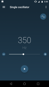 اسکرین شات 1 برنامه Frequency Sound Generator