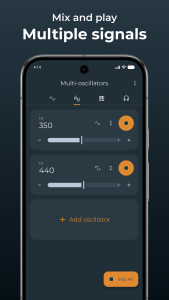 اسکرین شات 2 برنامه Frequency Sound Generator
