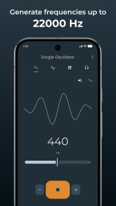 اسکرین شات 1 برنامه Frequency Sound Generator