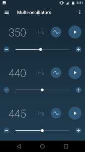 اسکرین شات 2 برنامه Frequency Sound Generator
