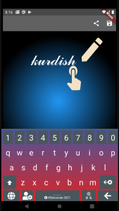 اسکرین شات برنامه Advanced Kurdish Keyboard 7